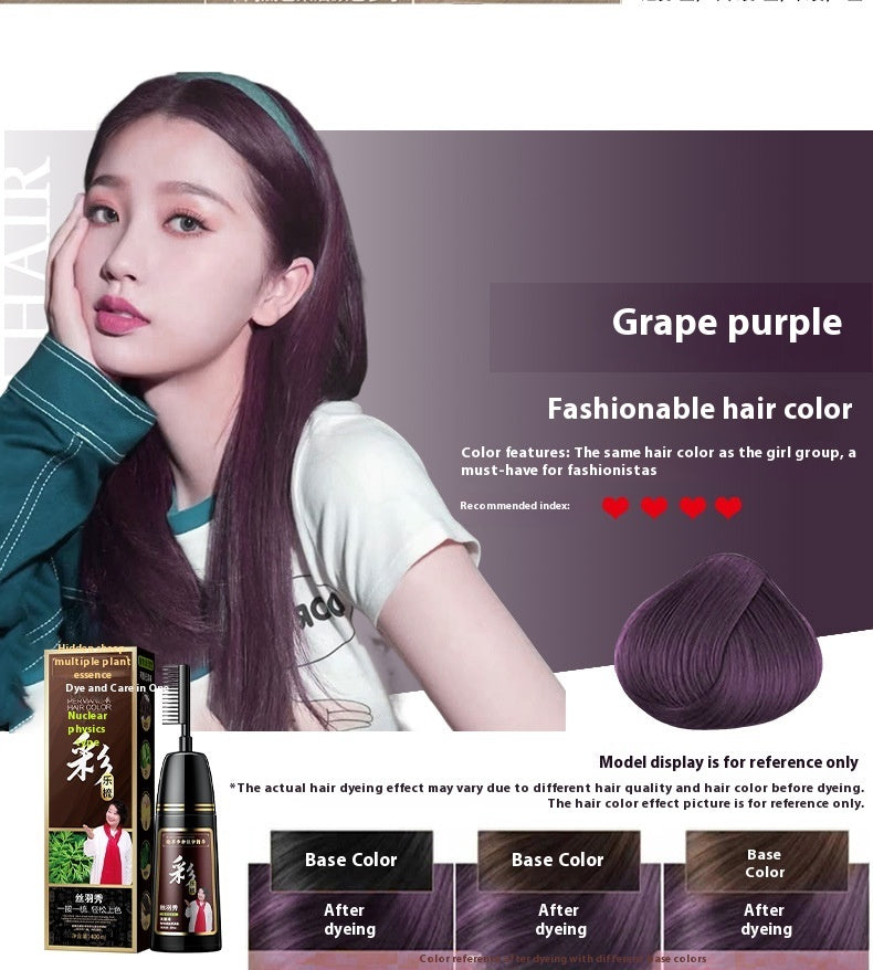 Plant Pure Hair Dye Color Hair Dyeing Cover White Hair Hair Color Cream