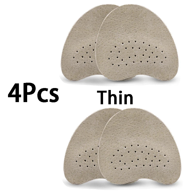 Sandals Anti-slip Stickers Leather Forefoot Pad Women High Heels Pain Relief Insert Insoles Toe Cushion Foot Care Shoes Pad