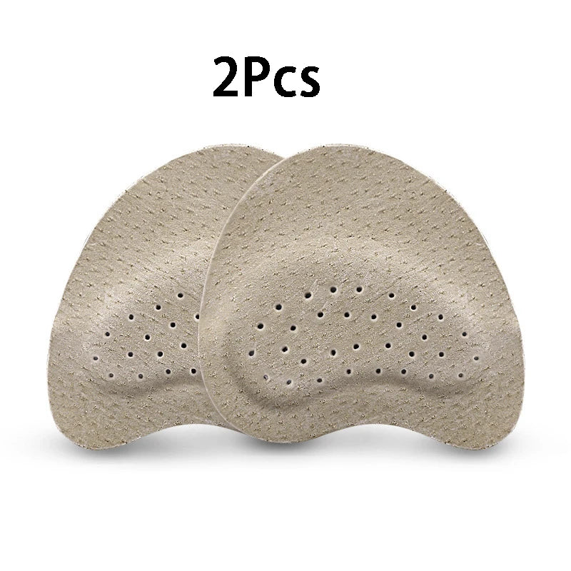 Sandals Anti-slip Stickers Leather Forefoot Pad Women High Heels Pain Relief Insert Insoles Toe Cushion Foot Care Shoes Pad
