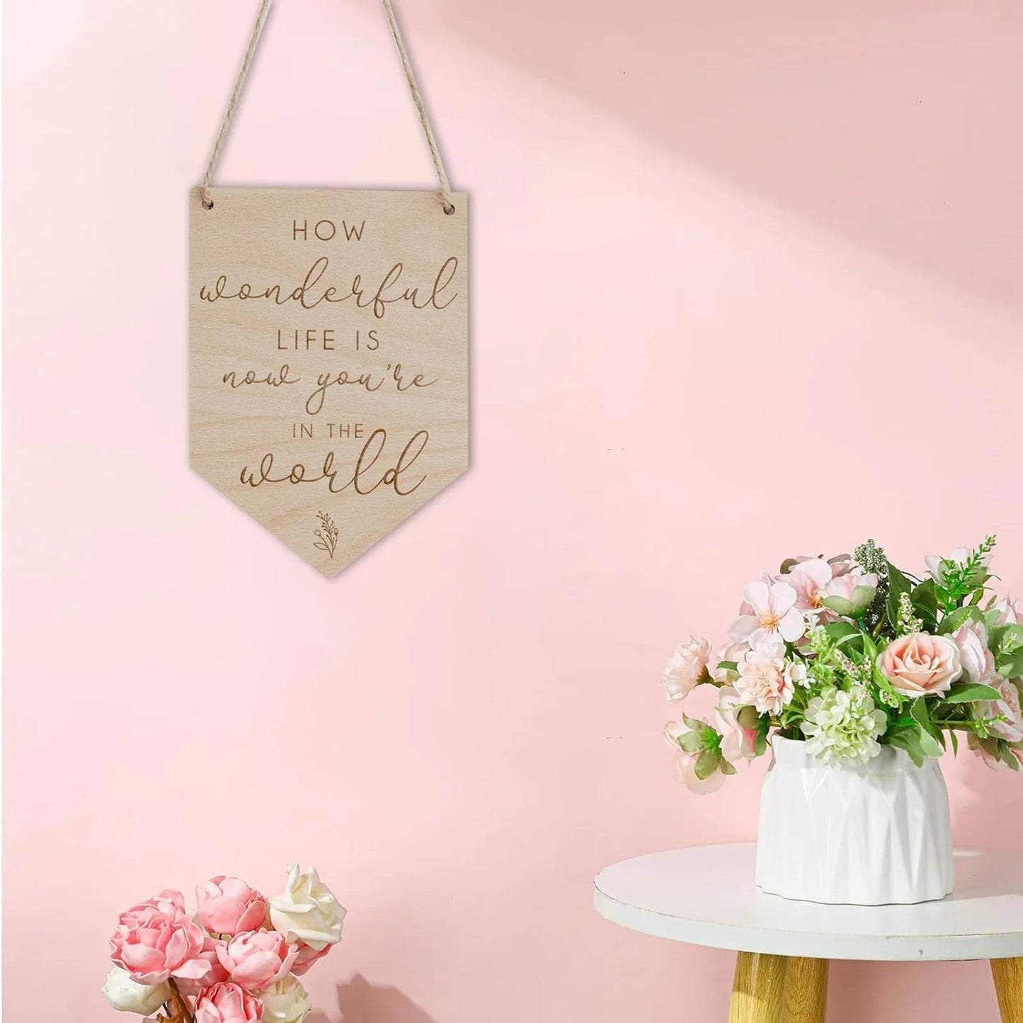 Heartwarming Wooden Plaque Inspirational Quotes, Rustic Home Decor Sign for Wall, Gift for Family