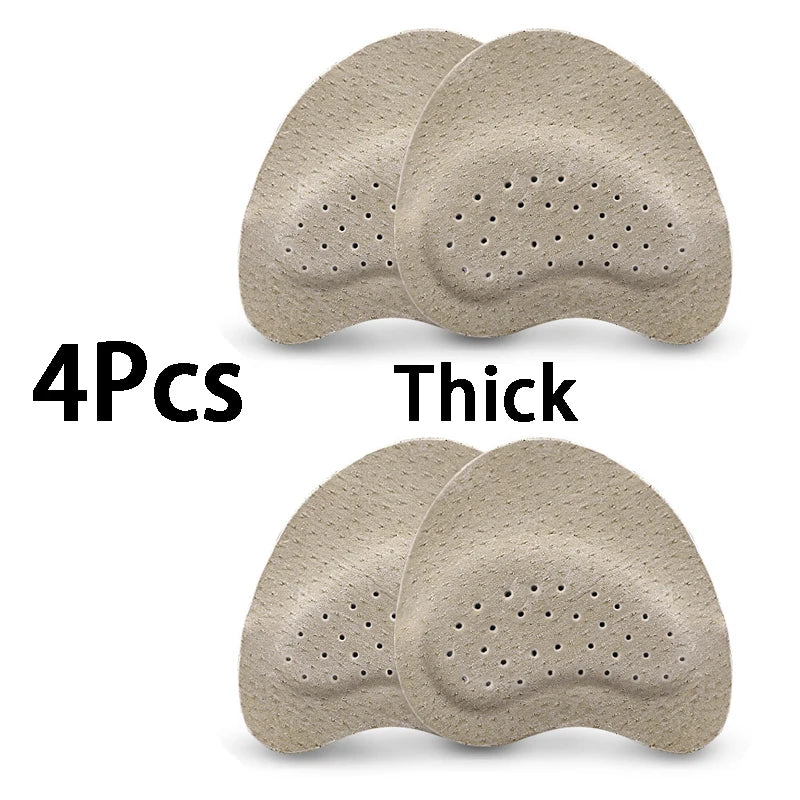 Sandals Anti-slip Stickers Leather Forefoot Pad Women High Heels Pain Relief Insert Insoles Toe Cushion Foot Care Shoes Pad
