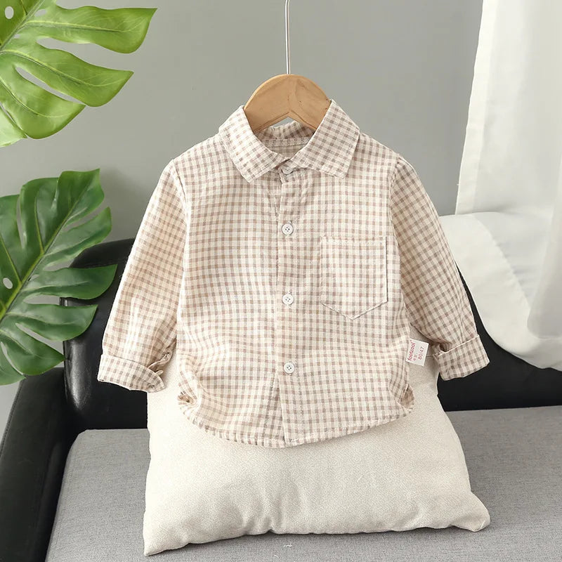 DIIMUU Spring Autumn Kids Baby Boys Cotton Clothes Shirt Toddler Girls Tee Clothing Children Wears Infant Blouse 1 2 3 4 5 Years