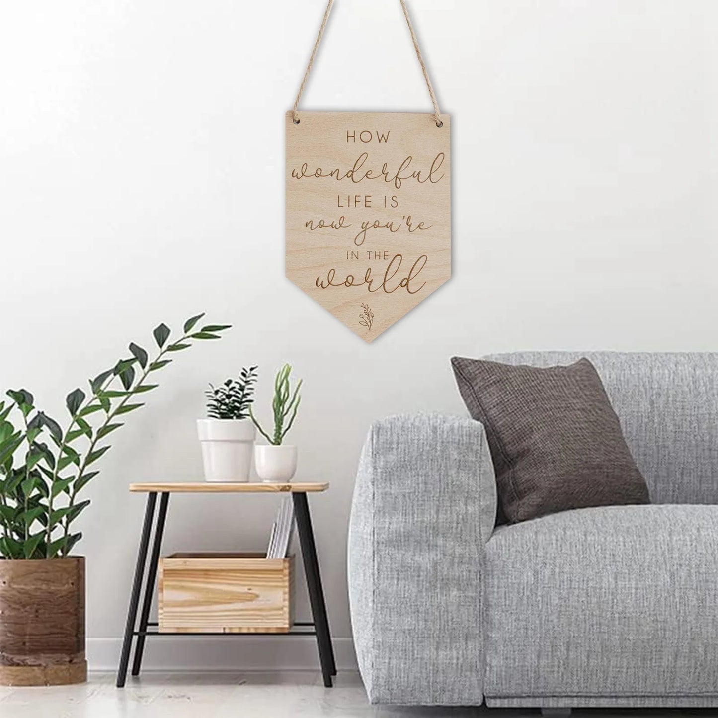 Heartwarming Wooden Plaque Inspirational Quotes, Rustic Home Decor Sign for Wall, Gift for Family