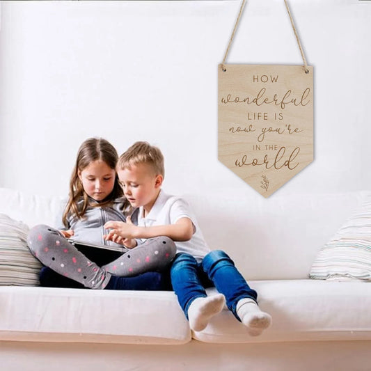 Heartwarming Wooden Plaque Inspirational Quotes, Rustic Home Decor Sign for Wall, Gift for Family