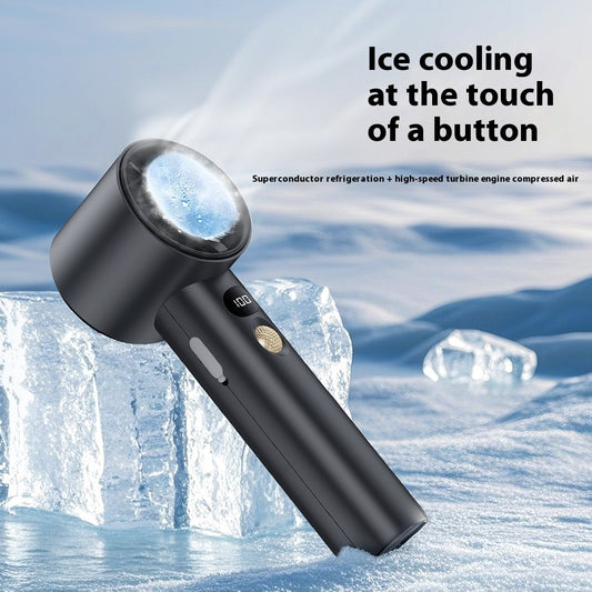 High-speed Ice Compress Handheld Portable Mini Rechargeable Fan